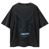 Butterfly Print Washed Tee