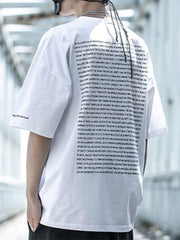 Dark Letter Graffiti Cotton Tee