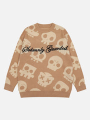 Tie Dye Crucifix Knit Sweater