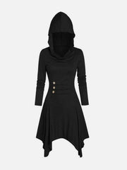Loose Stretch Solid Dress
