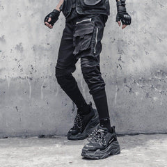 Dark Removable Pocket Cargo Pants