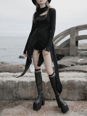 Cut Irregular Split Dress
