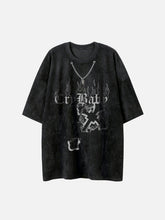 Flame Cross Graphic Tee