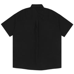 Dark Ribbon Chain Shirt