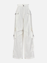 Lace-up Crinkled Pants