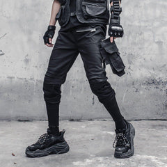 Dark Removable Pocket Cargo Pants