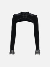 Sexy Hollow Lace Long Sleeve T Shirts