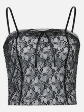 Sexy Lace Bow Tie Vest