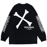 Dark Skull Bones Cotton Oversized Sweatshirt