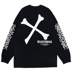 Dark Skull Bones Cotton Oversized Sweatshirt
