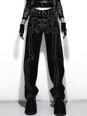 Bone Print Jeans