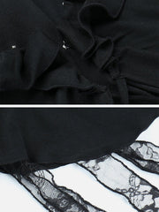 Gothic Bandage Witch Long Sleeve T Shirt