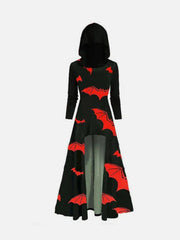 Vintage Bat Print Dress