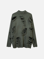 Hole Cut Out Sweater