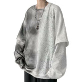 Dark Fake Two Tie Dye Sweatshirt