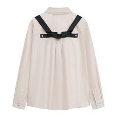 Cross Strap Function Long Sleeve Shirt