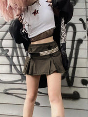 Embroidery Star Folds Skirt