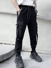 Side Zipper Pockets Cargo Pants