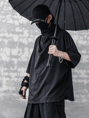 Turtleneck Bat Sleeve Tee