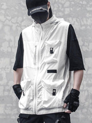 Multi Pockets Detachable Hat Tactical Vest