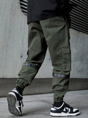 Techwear Multi Pockets Print Cargo Pants