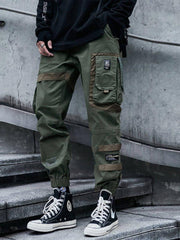 Patchwork Pockets Cargo Pants