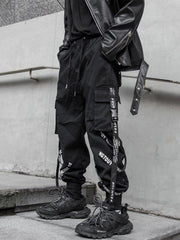 Combat Ribbons letter Cargo Pants