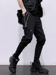 Function Double Zipper Pockets Cargo Pants