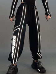 Reflective Letters Pants