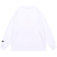 Necklace Letters Print Sweatshirt