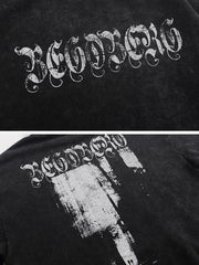 Washed Dark Woods Pattern Hoodie