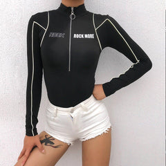 Reflective Strip Long Sleeve T Shirt
