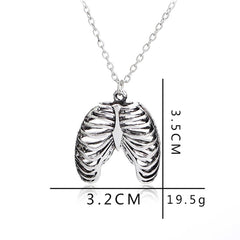 Human Thoracic Skeleton Necklace