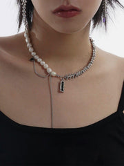 Pearl Patchwork Necklace
