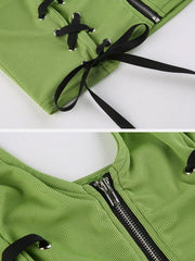 Sexy Zip Up Vest