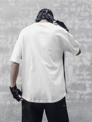 Black White Patchwork Tee