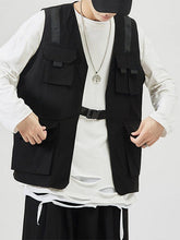Combat Multi-pocket Cardigan Vest