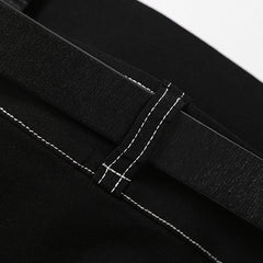 Dark Belt Buckle Slim Vest