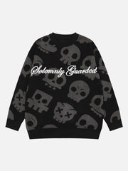 Tie Dye Crucifix Knit Sweater