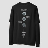 Fake Two Cell Evolution Print Sweatshirt
