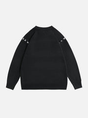 Letter Line Design Sweater