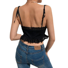 Tie Rope Lace Vest