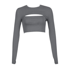 Sexy Suspenders Two Piece Long Sleeve T Shirt