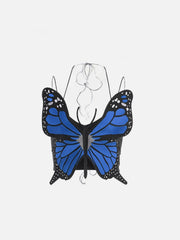 Embroidered Print Butterfly Suspender Vest