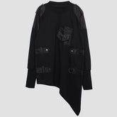 Dark Function Asymmetric Patchwork Sweatshirt