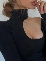 Solid Color Hollow Jumpsuit