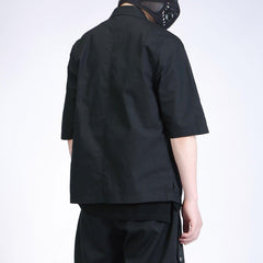 Solid Color Buckle Jacket