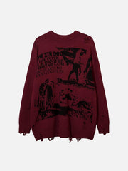 Film Effect Abstraite Sweater