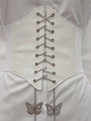 Bow Tie Chain Bondage Belt