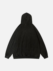 Patchwork Tooth Washed Hoodie